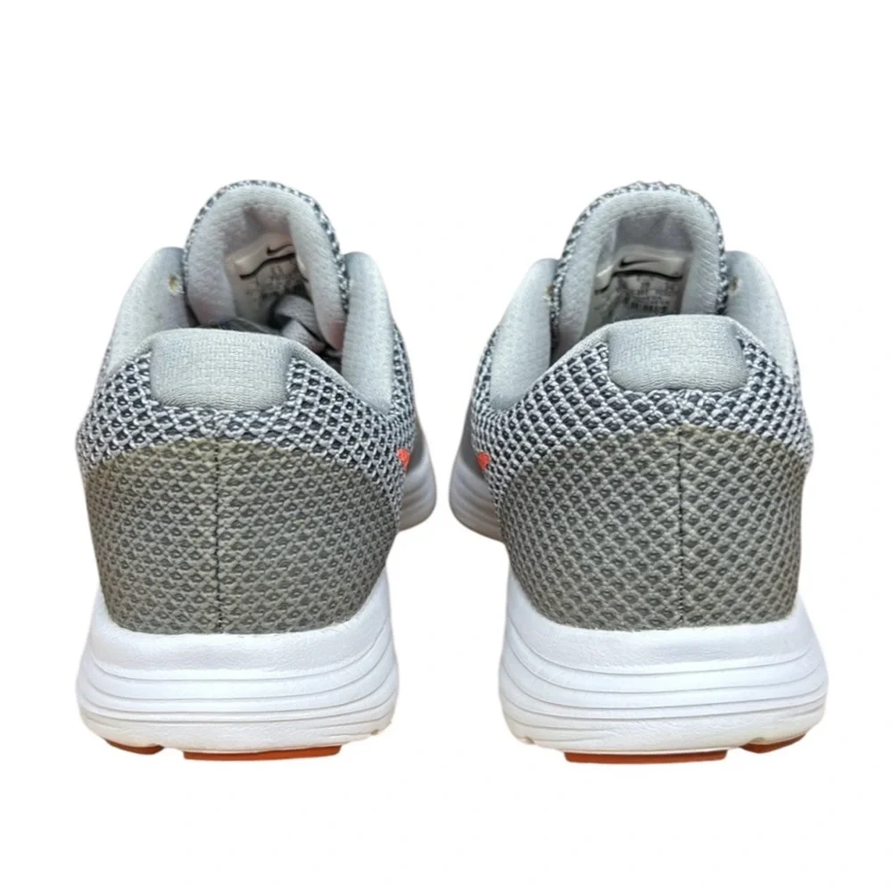 Nike Revolution 3 #819303-002 Gray Orange Women's Running Shoes Sneakers Size 8